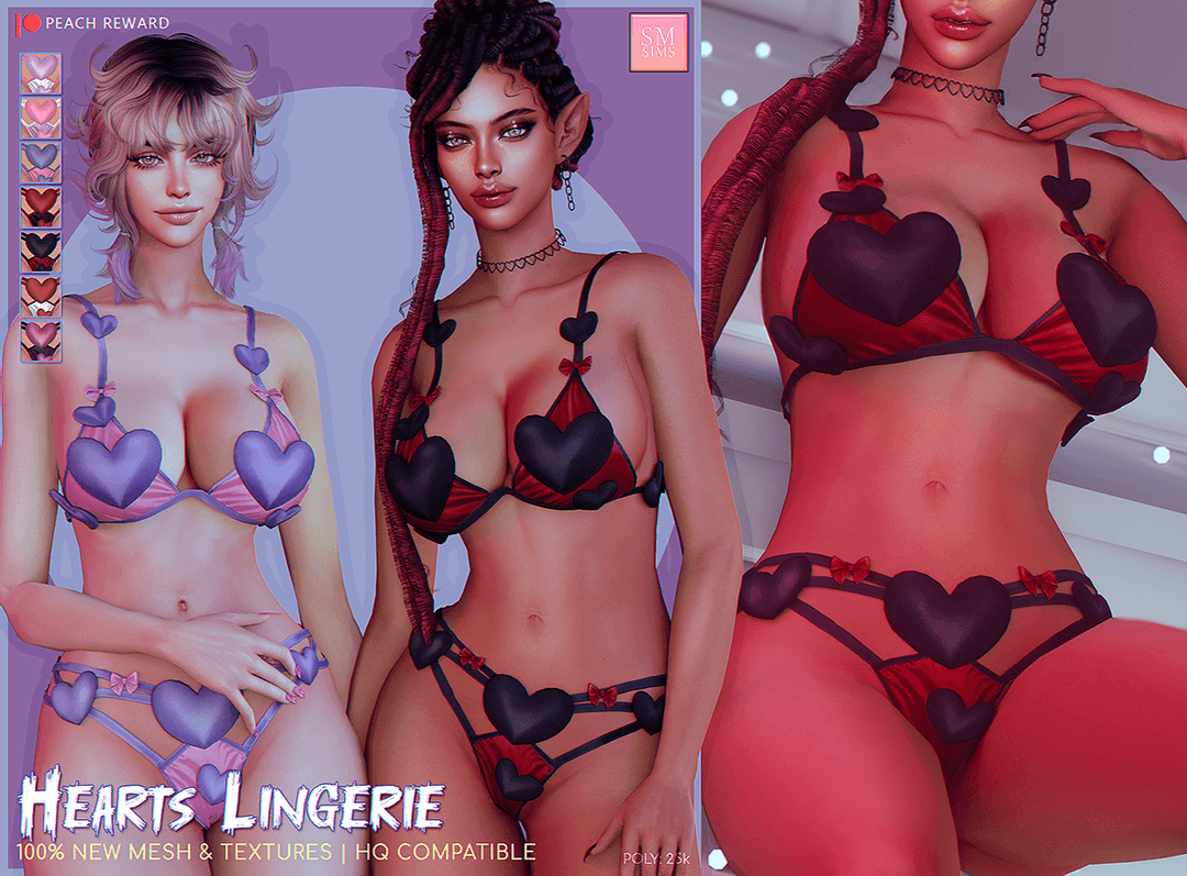 Скриншот мода Нижнее белье Hearts Lingerie
